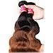 Nadula 8A Grade Brazilian 3 Tone Ombre Color 1B/4/27# Body Wave Hair 3 Bundles Cheap Brazilian Virgin Human Hair Products 100+/-5g/pcs Weave Extensions Natural Color (18 20 22)