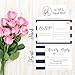 50 Navy RSVP Cards, RSVP Postcards No Envelopes Needed, Response Card, Blank RSVP Reply, RSVP for Wedding, Rehearsal Dinner, Baby Shower, Bridal, Birthday, Engagement, Bachelorette Party Invitations