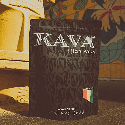 Wakacon Kava Waka Powder – Authentic, Noble Kava Root Powder from Fiji – Premium, Responsibly Sourced, 16 Oz