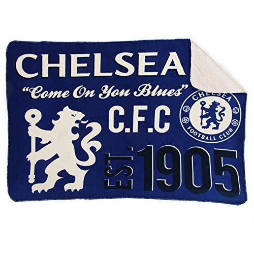 Chelsea FC Fleece Sherpa Blanket
