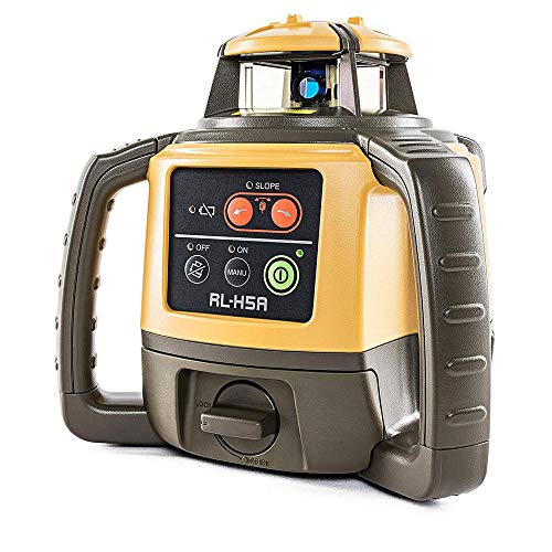 51NVe%2BIPsKL Topcon RL-H5A Horizontal Self-Leveling Rotary Laser with LS-80L Receiver - Dry Cell Battery