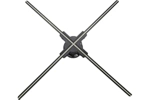 HOLOSPIN 3D Hologram Fan 25.6 Inch,3D Holographic Fan with WiFi and Bluetooth,768 Highlight LEDs and 2200 cd/m² Brightness,2000+ Free 3D Video,3D Hologram Projector for Store Display,Events,Trade Show