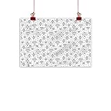 warmfamily Artwork Office Home Decoration Diamonds,Hipster Monochrome Dots 32