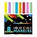 Atalanta® Color Liquid Chalk Marker Pens-8 Packs Premium Quality Liquid Chalk Marker With 2mm Fine Tip ,Safe for Kids, Teachers ,Fall Designs, Stencil Use, Artist, Crafters, Writing and Drawing