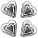 Madelaine Solid Premium Milk Chocolate Mini Hearts Wrapped In Italian Foil (Silver, 1 LB)