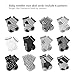 FUTURE FOUNDER 6 Pair Non Skid Anti Slip Slipper Cotton Crew Socks with Grips for Baby Toddler Boys, (Black-Grey-White)