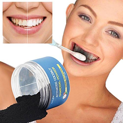 WPOtee Large Capacity Teeth Whitening Powder Natural Activated Coconut Charcoal Toothpaste