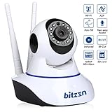 IP Wireless Dome Security Camera – Mountable Full Color Motion Detection 1080p Full HD WiFi Indoor Home Surveillance Camera – Night Vision Two Way Audio Video Baby Monitor System