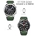MoKo Band Compatible with Samsung Galaxy Watch 3 45mm/Gear S3 Frontier/Classic/Galaxy Watch 46mm/Huawei Watch GT2 Pro/GT 46mm/GT2 46mm/Ticwatch Pro 3, Silicone Strap Fit 22mm Band, Army GREEN
