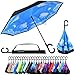 Reverse Inverted Inside Out Umbrella - Upside Down UV Sun Protection Windproof Brella That Open Better Than Most Umbrellas, Reversible Folding Double Layer, Suitable for Golf, Car, Women and Men