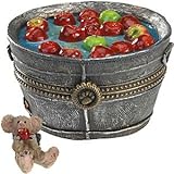 Boyds Bears Treasure Box - Granny Smith's Apple Bobbin' Bucket with Macintosh McNibble