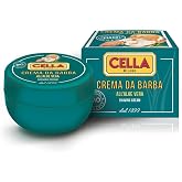 Cella Milano Bio Aloe Vera Shaving Cream Soap, 150 g Tub, Made in Italy | Whips Into Rich Cushioning Lather To Soften Beard Hair and Help Reduce Friction During Wet Shaving