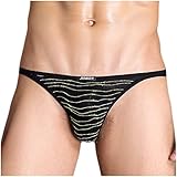 YKC Jinshi Men's Bamboo Underwear String Bikini Briefs Low Rise Sexy Bikinis and Briefs