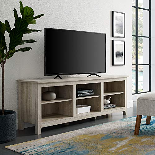 Home Accent Furnishings New 70 Inch Wide Television Stand in White Oak Finish