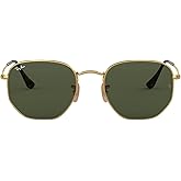 Ray-Ban unisex-adult Rb3548n Hexagonal Flat Lens Hexagonal Sunglasses
