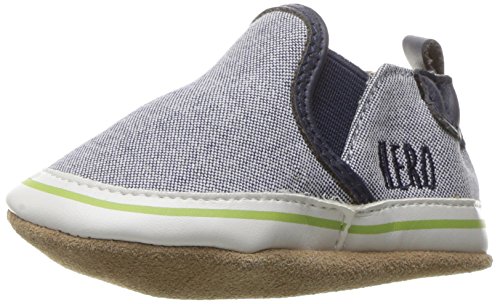 Robeez Boys' Liam Cool Dude Loafer, Navy, 12-18 Months M US Infant