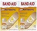 Band-Aid Antibiotic Waterproof Adhesive Bandages, Assorted Sizes, 2 pk
