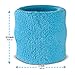 Suddora Wrist Sweatbands, Absorbent and Breathable Thick Cotton Bands for Working Out, Gymnastics, Basketball, Tennis, and Football, Multiuse Wristbands for Costumes and Cosplay (Pair) (Neon Blue)