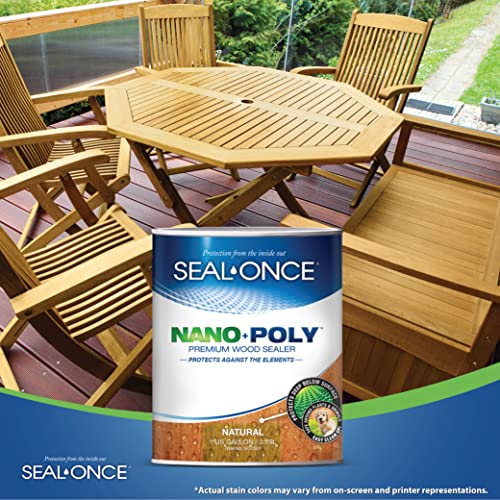 SealOnce Nano+Poly Wood Sealer with Polyurethane Premium