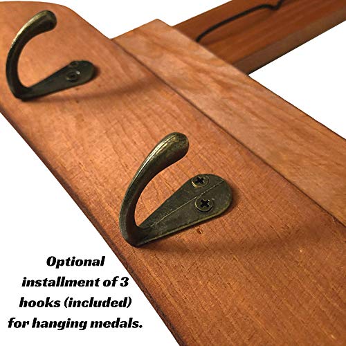 Brazilian Jiu Jitsu Belt Display BJJ Belt Rack for 5 Belts Plus Medals Hanger from White to