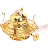 BRBASAP Antique Oil Lamp Replacement Parts and Kerosene Lamp #2 Size Brass Plated Burner with Reduction Collar and Cotton Lamp Wick Fits Vintage Oil Lamp Hold 3 Inch Base Chimney Authentic Restoration