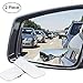 Ampper Slender Blind Spot Mirrors, Frameless 360 Degree Adjustabe HD Glass Convex Wide Angle Rear View Car SUV Stick On Lens (Pack of 2)