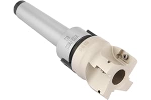 Face Milling Cutter, MT3 FMB22 Straight Shank Extension Rod Milling Cutter Head with 10pcs APMT1604 CNC Blades Corner Roundin