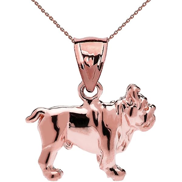 Solid 10k Rose Gold Dachshund Charm Pendant - Pet Dog Jewelry, Handmade In USA