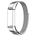 SWEES Metal Bands Compatible Fitbit Alta & Fitbit Alta HR, Milanese Stainless Steel Metal with Diamond Dressy Design Replacement Accessories Small for Women, Silver, Rose Pink