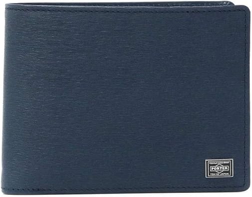 Amazon ポーター Porter カレント 2つ折りウォレット 中ベロ付 ネイビー 財布