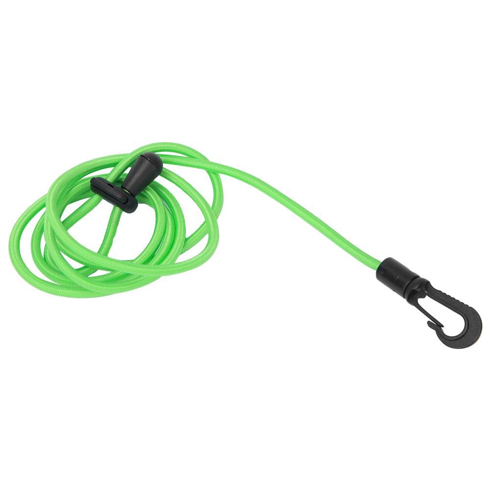 Kayak Paddle Leash, 120cm Lightweight Portable Nylon Rubber Kayak Straps Paddle Board Leash for Create Paddles Holder, Add Deck Rigging, Kayak (Green)