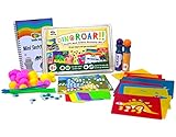 Dinosaur Arts and Crafts kit supplies for kids & preschooler includes: Dab & Dot Markers, Stencils, Mosaic, Sketch book, pom poms, googly eyes & pipe cleaners -A busy box of activities over 100 pieces