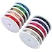 SOTOGO 10 Rolls Jewelry Wire 0.4MM Uncoated Copper Wire Tarnish Resistant Pure Dead Soft Copper Wire Jewelry Making Wire Roll for Crafts Beading Jewelry Making, 10 Colors 109 Yard 26 Gauge