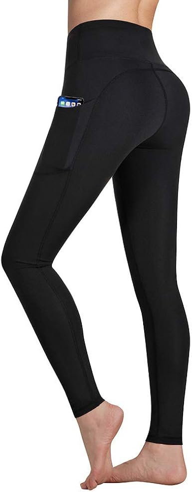 Amazon.com: Occffy Yoga Pants for Women High Waist with Pockets Flex Leggings Tummy Control 