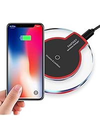 Cargador inalámbrico compatible con teléfono XS XR XS Max X 8 8 Plus Galaxy S9 S8 S7 S6 Note 9 8 LG G6 G7 V30 V35 Sony XZ2 XZ3 Pixel 3 3XL