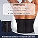Wonderience Men Waist Trainer Belt Slimming Body Shaper Sweat Weight Loss Corset (Black, L)