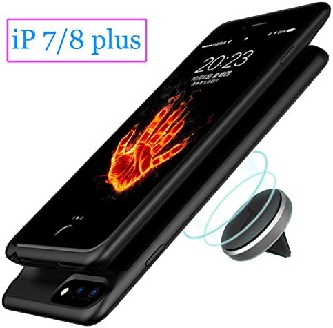 iPhone 8/7 Plus Battery Case,MQOUNY Magnetic Power 7000mAH Rechargeable Battery Portable Charger Protective Charging Case Power Bank Cover for iPhone 8 /7 Plus