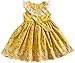 Sharequeen Girls Sleeveless Dress, Children Dress for Flower Lace Rose Embroidery Cotton Ruffle Design Swing Party Dresses