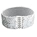Interlock Buckle Sequin Decoration Elastic Cinch Waist Belt for Ladies