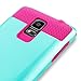 Note 4 case, Samcore Hybrid 2 in 1 Dual Layer Rugged Shockproof Case for Samsung Galaxy Note 4 case Cover (SkyBlue/Pink)