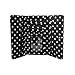 JuJuBe Be Rich Tri-Fold Wallet with Snap Enclosure, Legacy Collection - The Duchess - Black with White Polka Dots