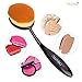 Oval Makeup Brushes Set-AsaVea, 10 Pieces, Soft Fibers, Durable Bendable Handles, Effortlessly Apply Powder Foundation Blusher Shadow, Leaves It Perfectly Smooth, Always Wear Your Perfect Look