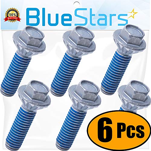 Ultra Durable DC60-40137A Washer Spider Hex Bolt Replacement Part by Blue Stars - Exact Fit for Samsung Kenmore Washers - Replaces AP4203183 - PACK OF 6