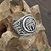 GuoSuang Men 316L Stainless Steel Norse Viking Wolf paw Vantage Ring jewlery