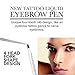Arishine Eyebrow Tattoo Pen Microblading Eyebrow Pencil Tattoo Brow Ink Pen with a Micro-Fork Tip Applicator Creates Natural Looking Brows Effortlessly and Stays on All Day