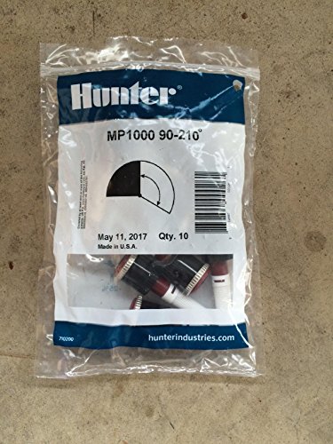Pack of 10pcs, Hunter Sprinkler MP100090 MP Rotator, 8-Feet to 15-Feet Radius and Adjustable from 90-Degree to 210-Degree