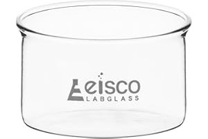 Crystallizing Dish, 100ml - Flat Bottom, No Spout - 2.75" Diameter - Borosilicate Glass - Eisco Labs