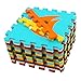 meiqicool Baby Crawling Mat Puzzle Play Foam Tiles Non Toxic Playmat Floor Mats for Tummy Time,JS049Z3010
