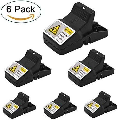 Allon Humane Rat Killer Traps, Large Rodent Catcher, Reusable Mice/Mouse Traps, Fits Indoor &amp; Outdoor - 6 Pack