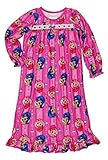 Shimmer and Shine Little Girls Flannel Granny Gown Nightgown Pajamas (6, Jewel Pink)